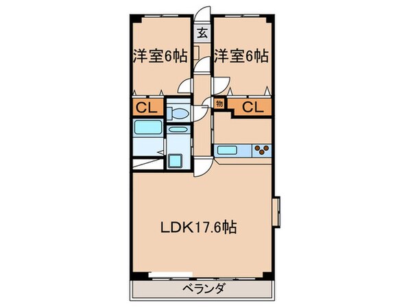 ビラ三秀山中の物件間取画像